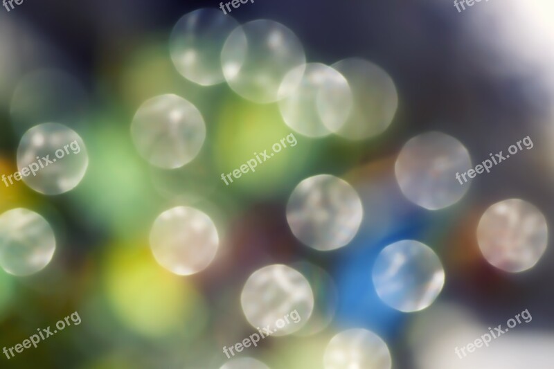 Bokeh Abstract Color Green Blue