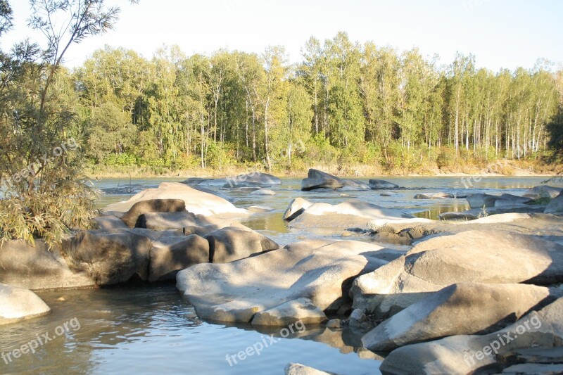 Mountain Altai River Katun Free Photos