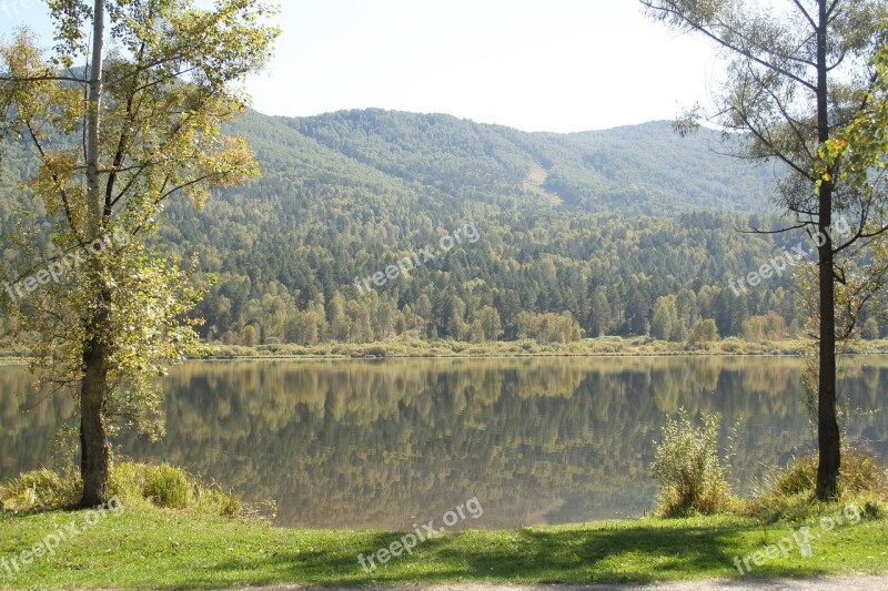 Mountain Altai The Lake Manzherok Mountain Lake Autumn In The Mountains Free Photos