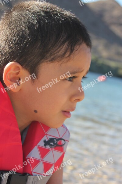 Independent Boy Kids River Free Photos