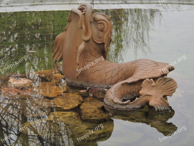 Fountain Dauphin Dolphin Versailles France