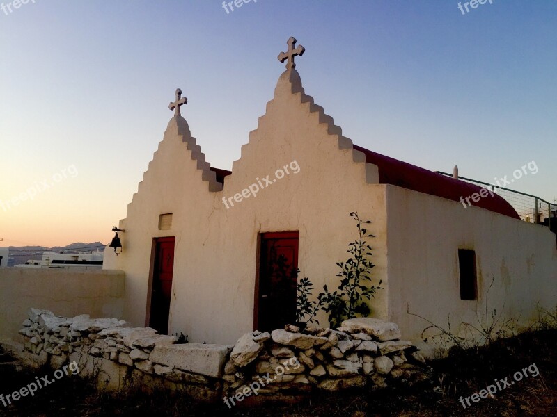 Church Greece Religion Mykonos Free Photos