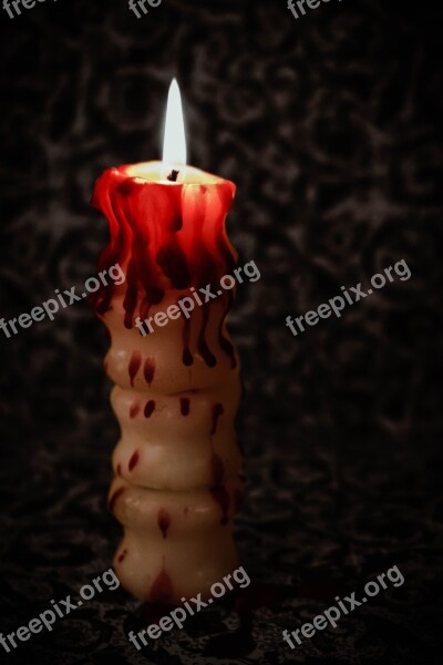 Candle Eddy Spine Light Dark