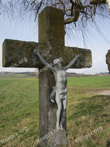 Cross Wayside Cross Stone Cross Christ Cross Religion