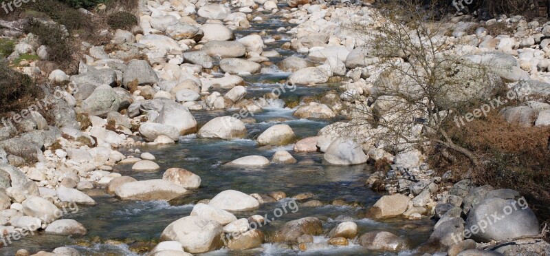 Water River Rocks Nature Landscape