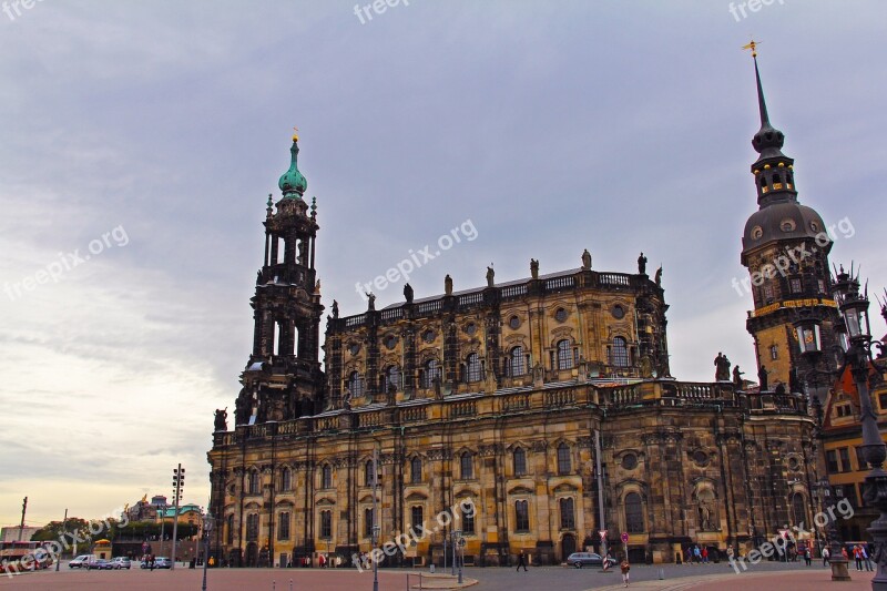 Beautiful Royal Palace Cathedral Saxony Ancient