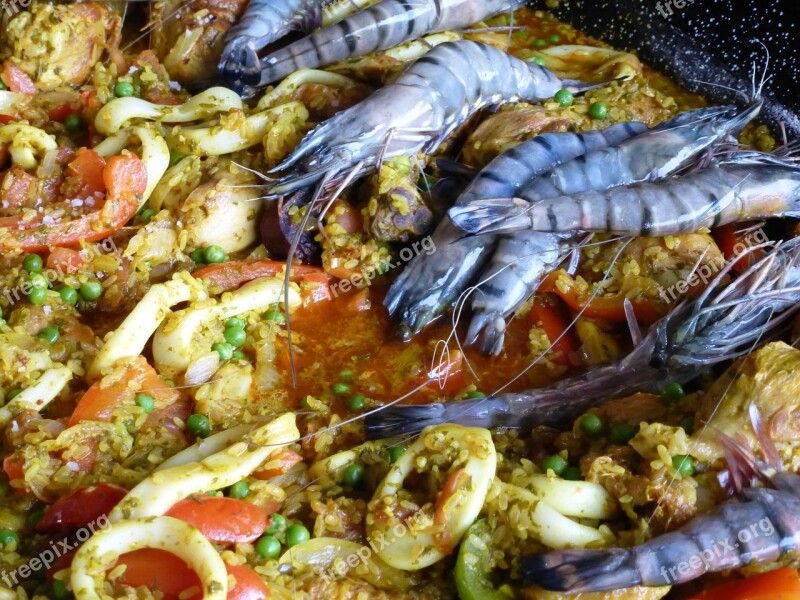 Paella Cooking Spanish Power Supply Fish