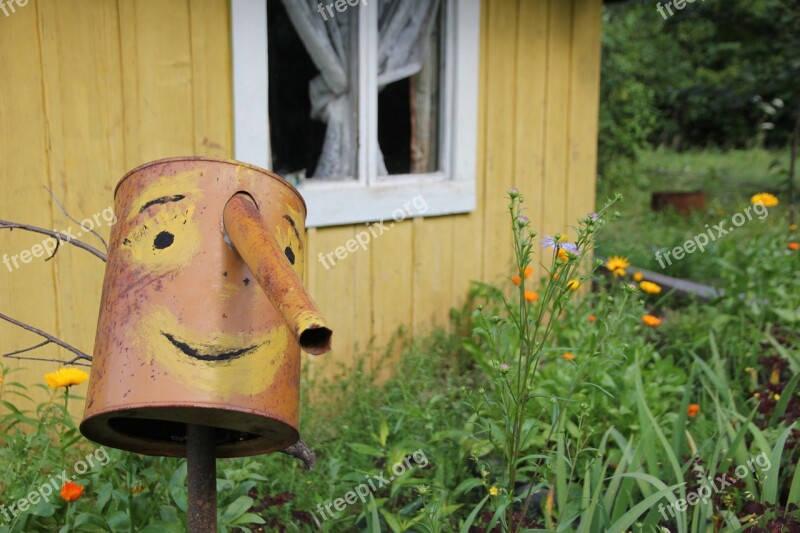 Smile Summer Dacha Watering Can Cottage