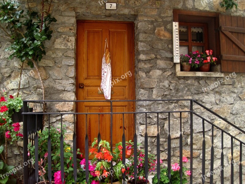 Mountain House Door Bread Pyrenees Plants