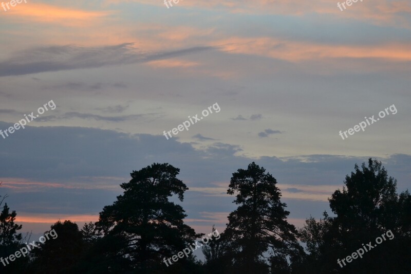 Orange Evening Light Twilight Finnish