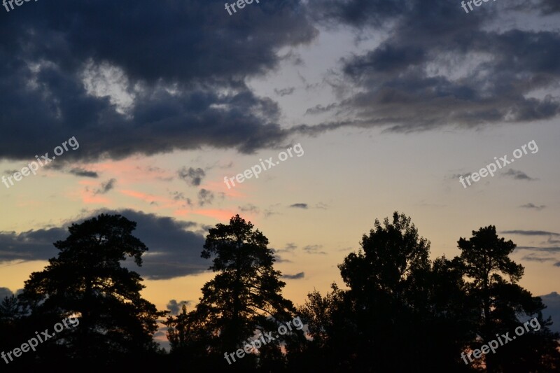 Finnish Clouds Dark Clouds Sky The Dramatic