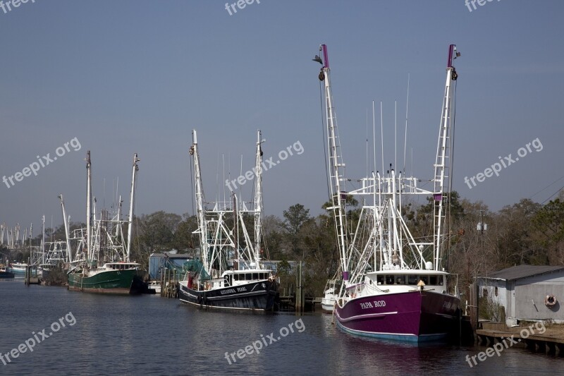 Boats Port Sea Fishing Ships