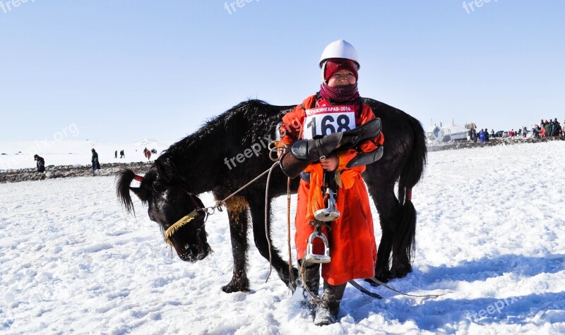 Horse Race Kid Boy Horse Animal