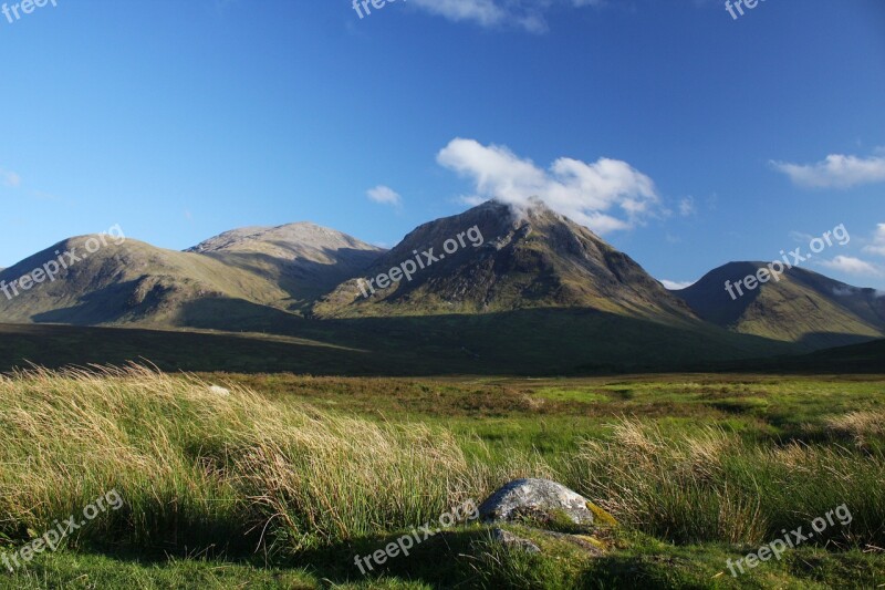 Glen Coe Scotland Mountain Landscape Hills