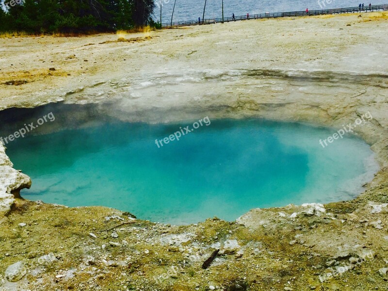 Yellowstone Geological Landmark Thermal Free Photos