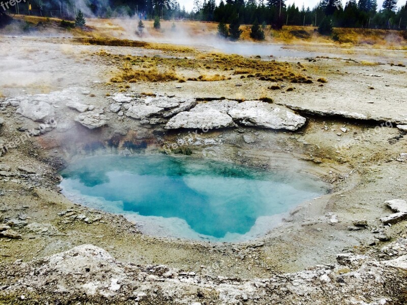 Yellowstone Vacation Geological Free Photos