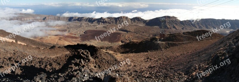 Tenerife Teide Volcano Mountain Sky