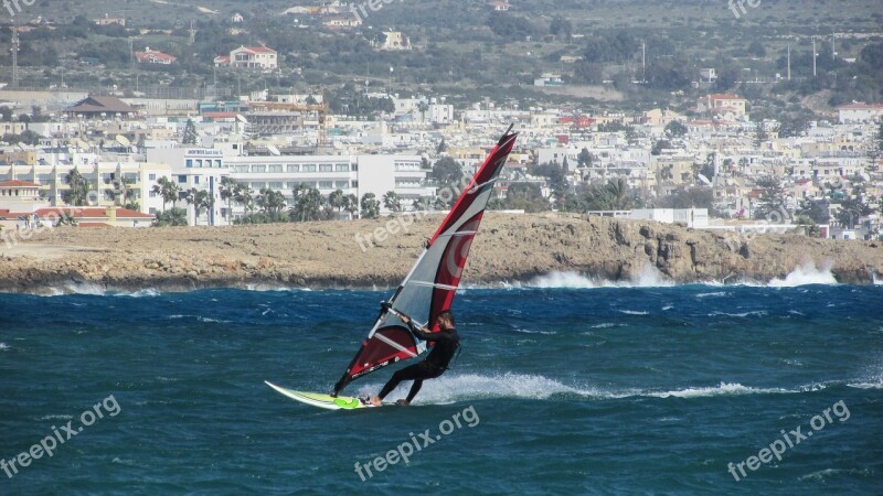 Cyprus Ayia Napa Windsurfing Surfing Windsurf