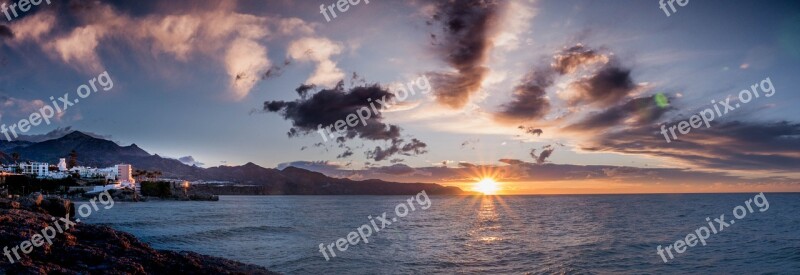 Dawn Nerja Malaga Andalusia Spain