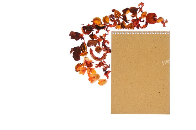 Notebook Flower Paper Note To Write