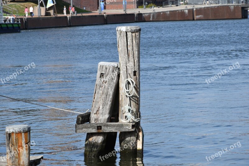 Meerpaal Port Water Pole Free Photos