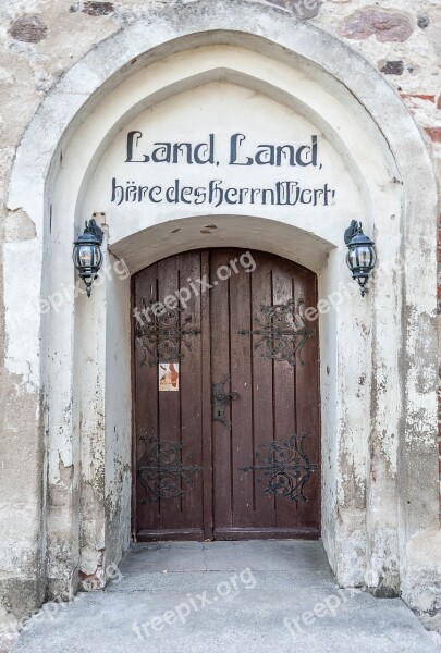 Input Church Wood Church Door Old