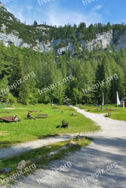 Dachstein-krippenstein Dal Mountains Landscape Alps