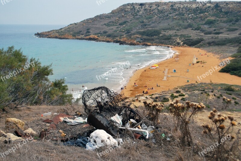 Ramla Gozo Malta Beach Sandy