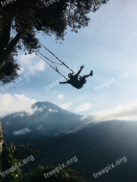 Ecuador Amaca End Of The World Swing Free Photos