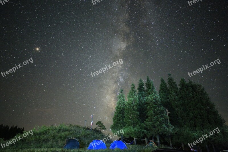 Starry Sky Camping Tent Self-drive Tour Free Photos