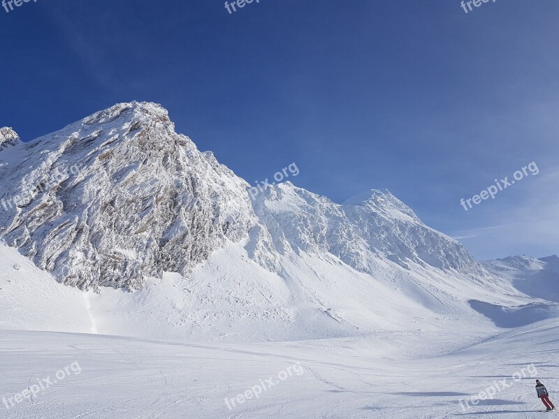 Snow Skiing Mountains Winter Ski