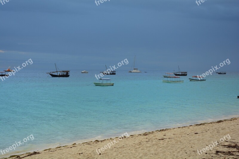 Zanzibar Tanzania Africa Beach Sea