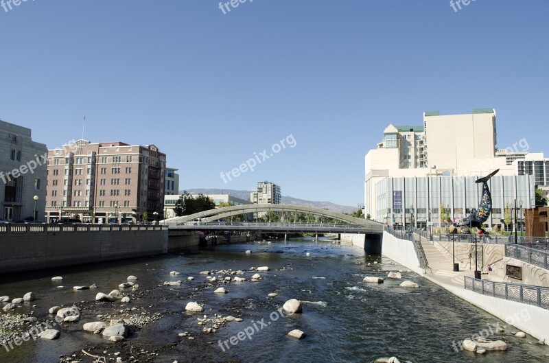 Reno Nevada Truckee River Downtown