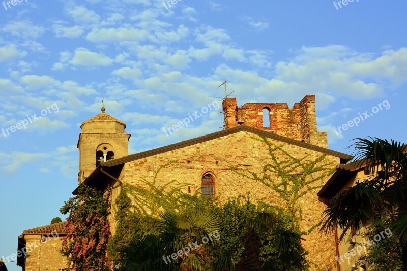 Church Sky Clouds Campanile Ancient