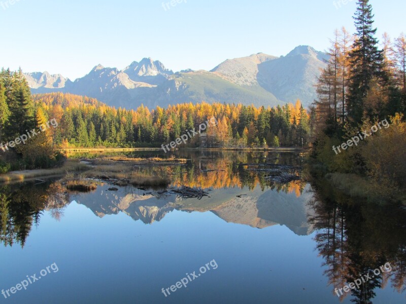 New štrbské Pleso Vysoké Tatry Slovakia Mountains Lake