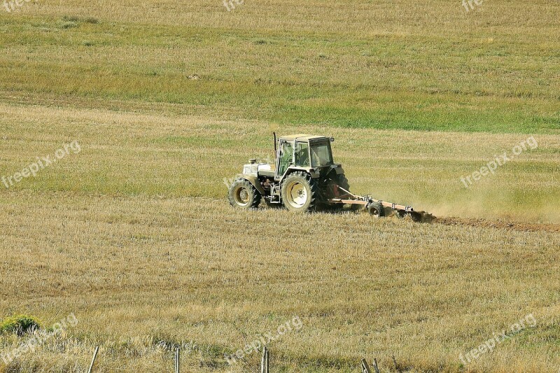 Tractor Agriculture Plow The Cultivation Of Free Photos