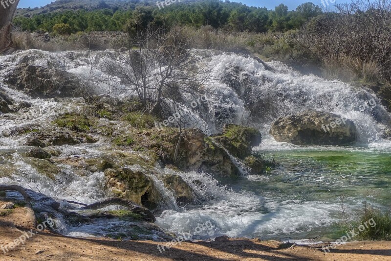 Gaps Waterfalls Nature River Green