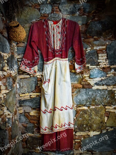 Traditional Costume Wall Village Clothing Decorative