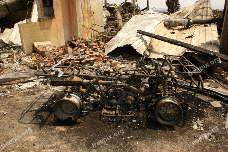 Bushfire Australia Landscape Devastation House