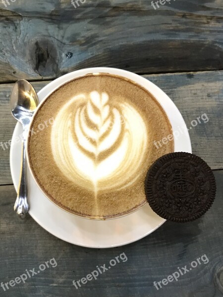 Latte Design Oreo Free Photos