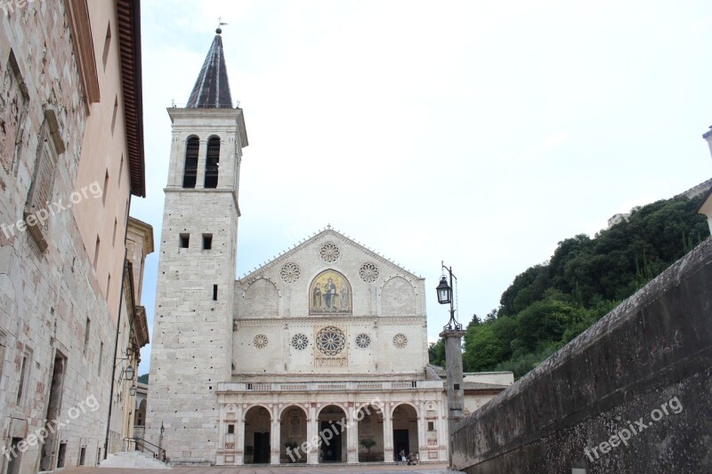 Umbria Spoleto Duomo Free Photos