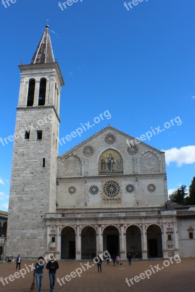 Umbria Spoleto Duomo Free Photos