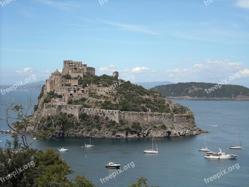 Island Ischia Landscape Sea Views