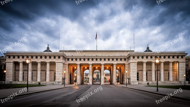 Castle Gate Building Vienna Imperial Historically