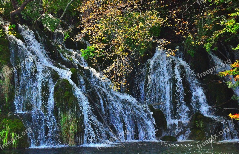 Plitvice Waterfall Croatia Nature National Park