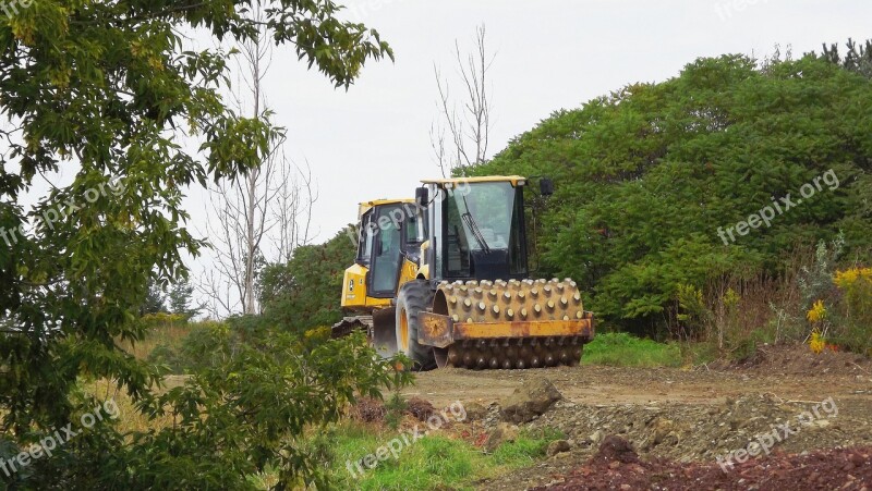 Tractor Bulldozer Area Construction Excavator