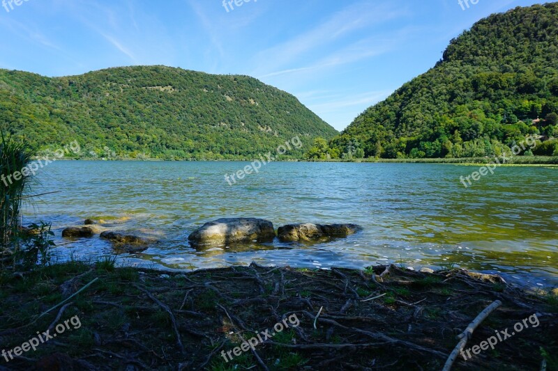 The Lake Of Segrino Glacial Como Lake Segrino