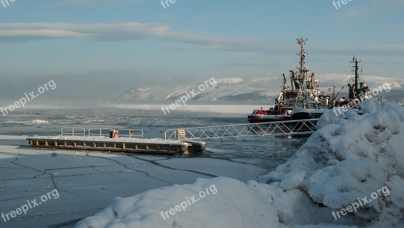 Norway Kirkenes Port Arctic Circle Fjord