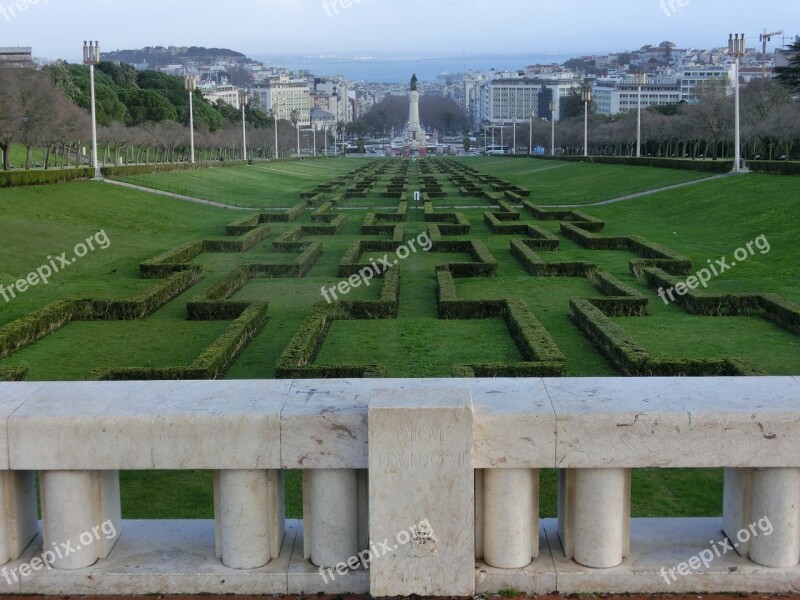 Lisbon Garden Hedges Portugal City