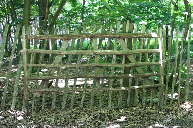 Boundary Fence Fencing Forest Gate